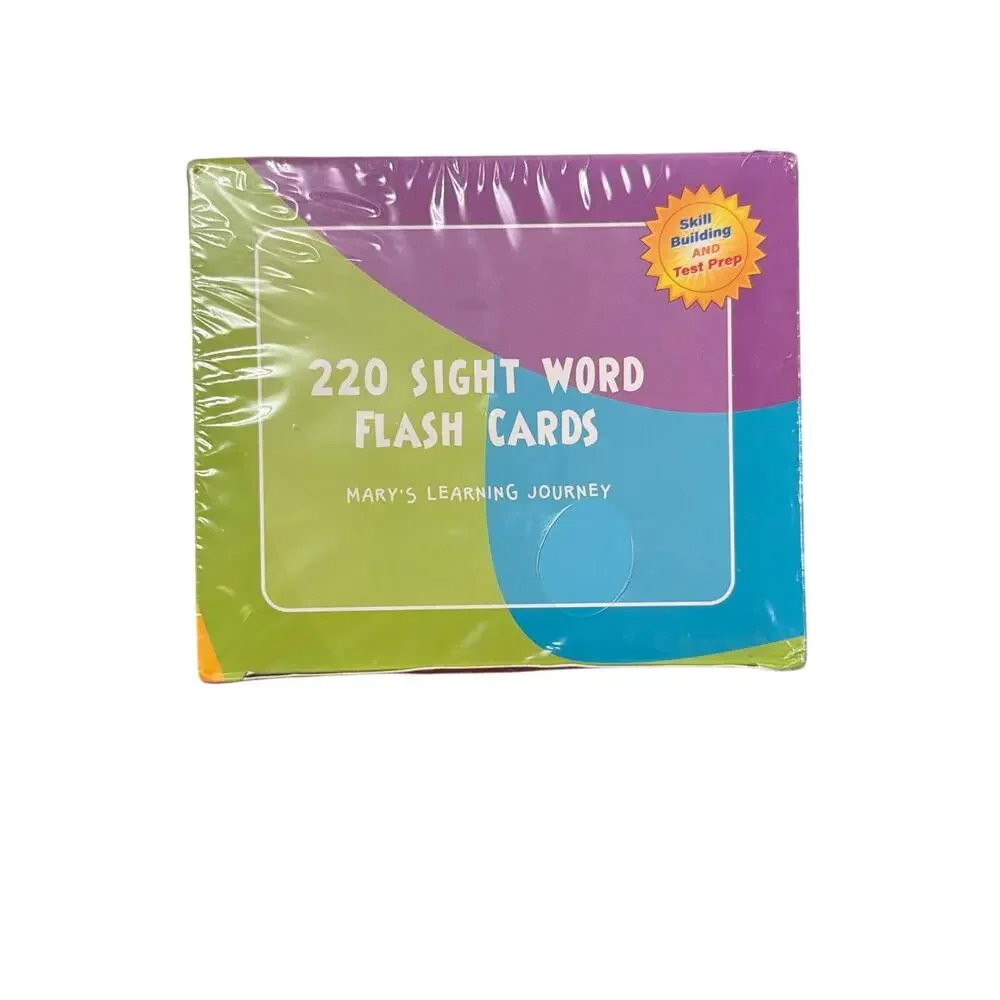 Spring Flower 220 Sight Word Flash Cards 235 pcs Ages 4+ Educational Game New